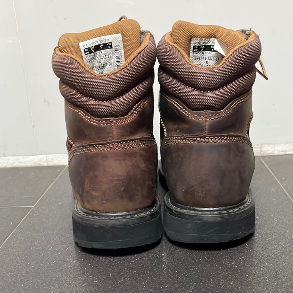 Carhartt Men's  6-Inch Steel Toe Waterproof Boots Brown, Size 8 - Picture 5 of 8